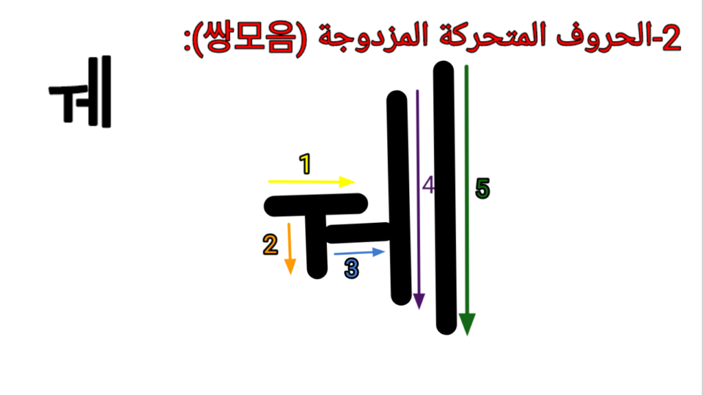 ㅞ (we)كتابة حرف